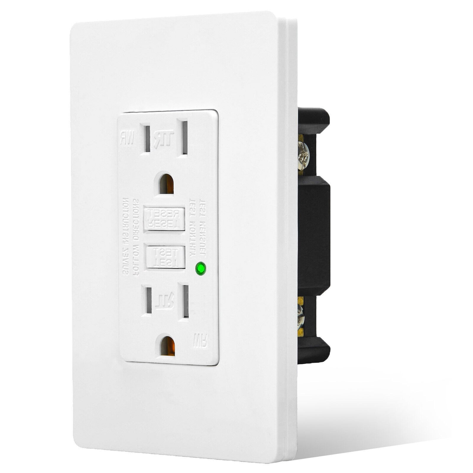 15 Amp GFCI Outlet Ground Fault Receptacle Electrical Supplies Lot LED Indicator