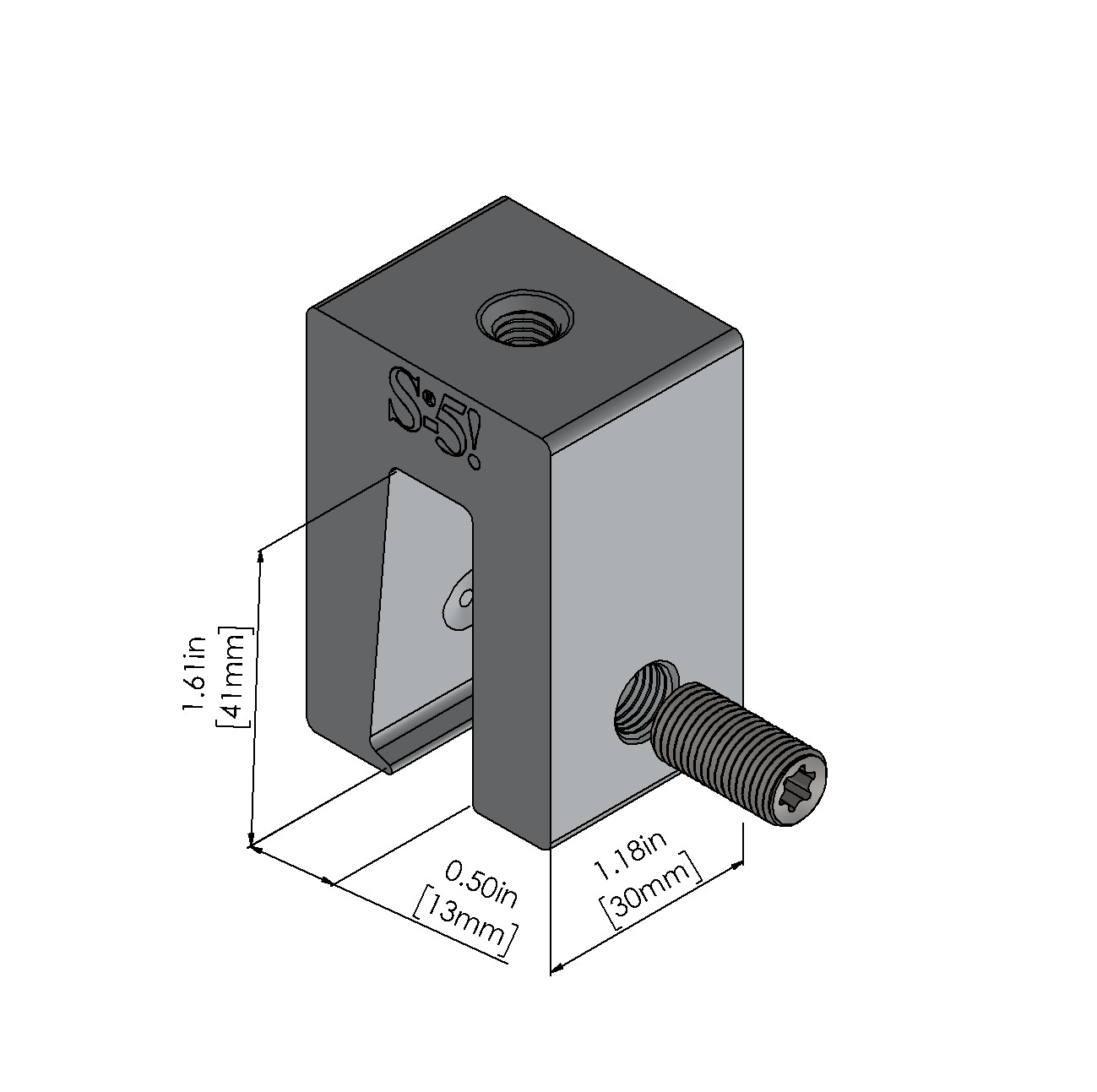S-5! S-5-N 1.5 Mini Metal Roof Clamp for Narrow Nail Strip
