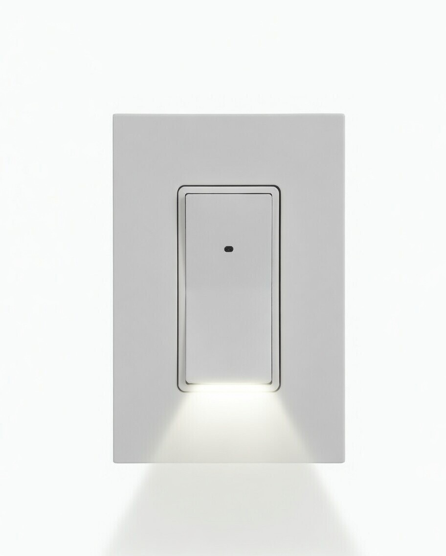 Single Pole Illuminated Light Switch Decora Rocker LED Night Light UL Listed