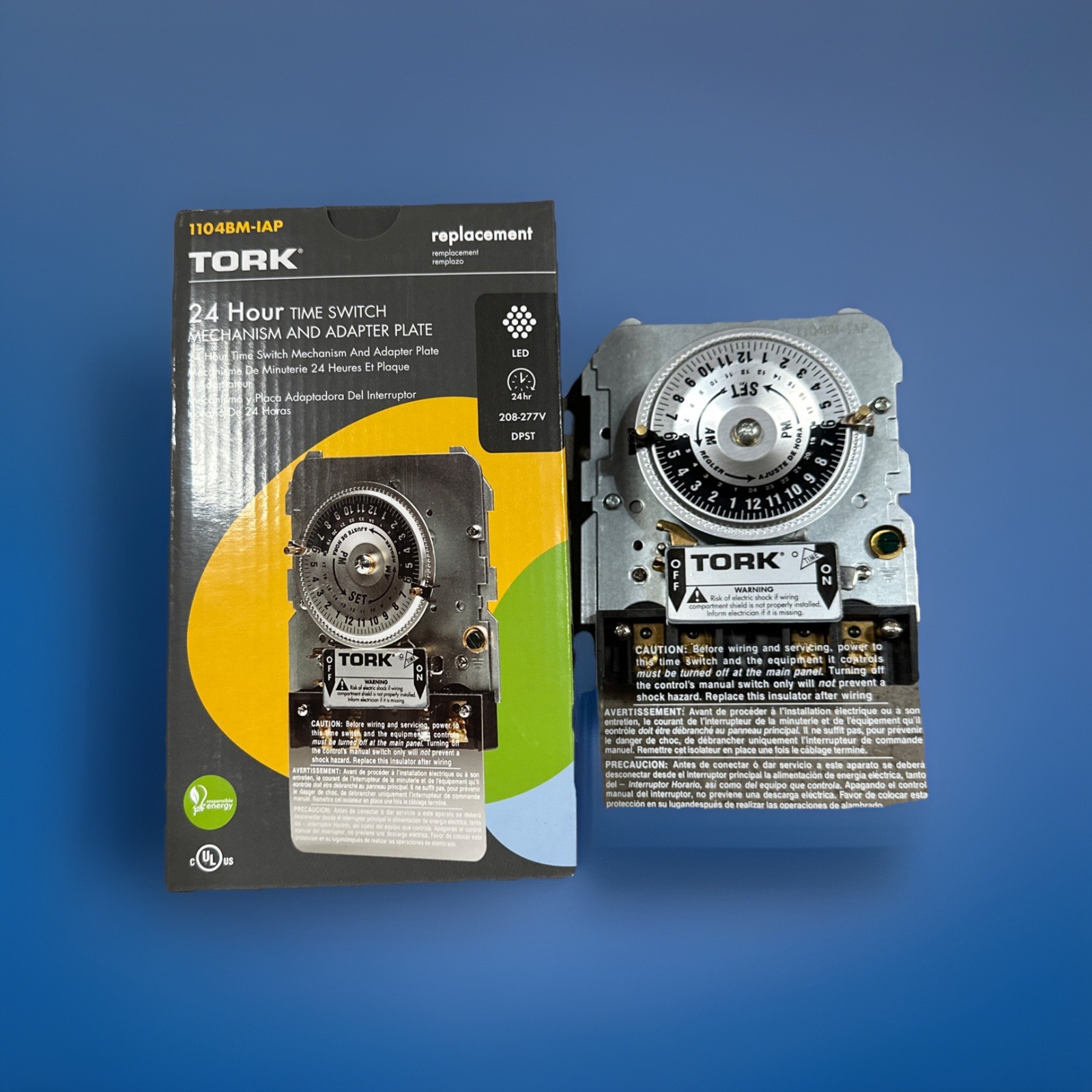 🔴Tork 1104BM-IAP 24 Hour Time Switch Replacement ON/OFF Timer Daily 40A‼️