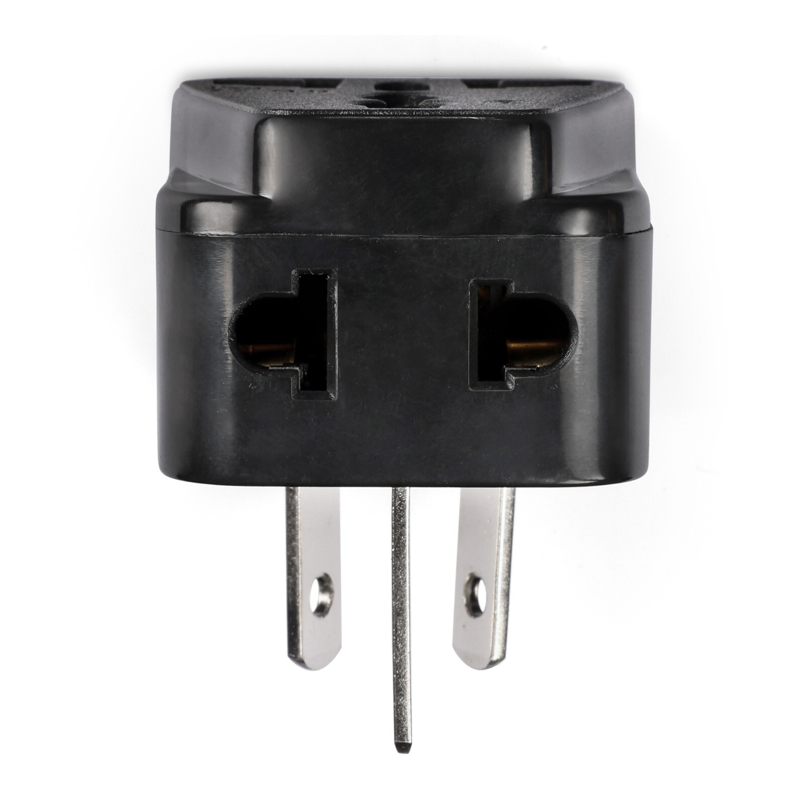 OREI 2 in 1 Universal/USA to Australia/China (Type I) Adapter Plug-2 Pack -Black