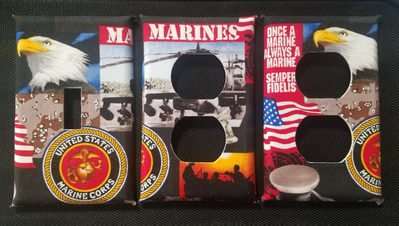 MARINES UNITED STATES MARINES U.S. MARINES LIGHT & OUTLET COVERS, VERY HEROIC!