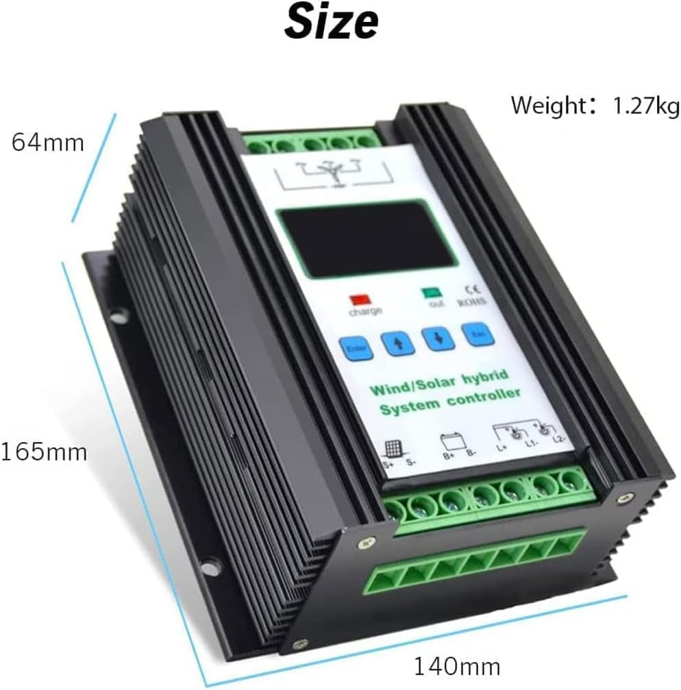 Wind Solar Hybrid Charge Controller with LCD Display 3000W,24V/48V Automatic Win