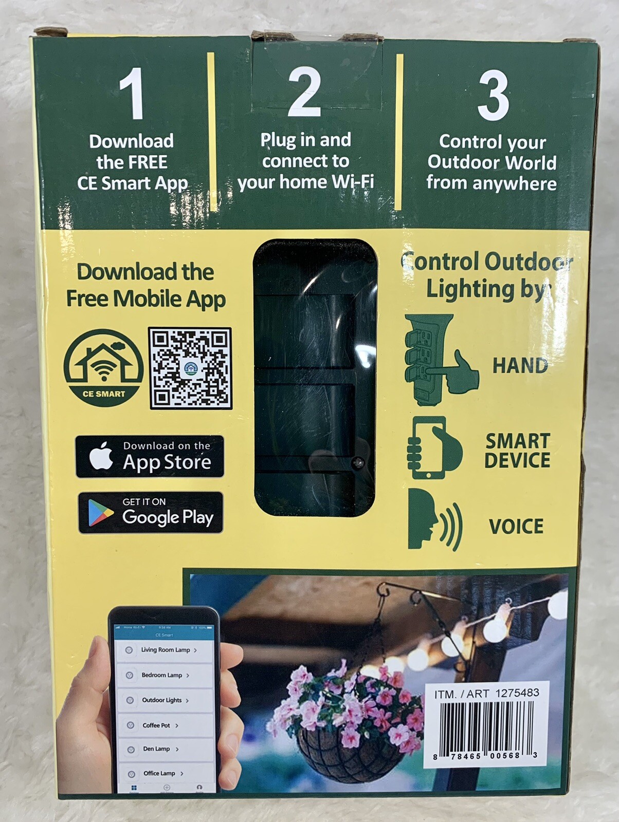 Garden Power Stake Smart Home Outdoor WIFI 6 OUTLETS Charging Essentials CE