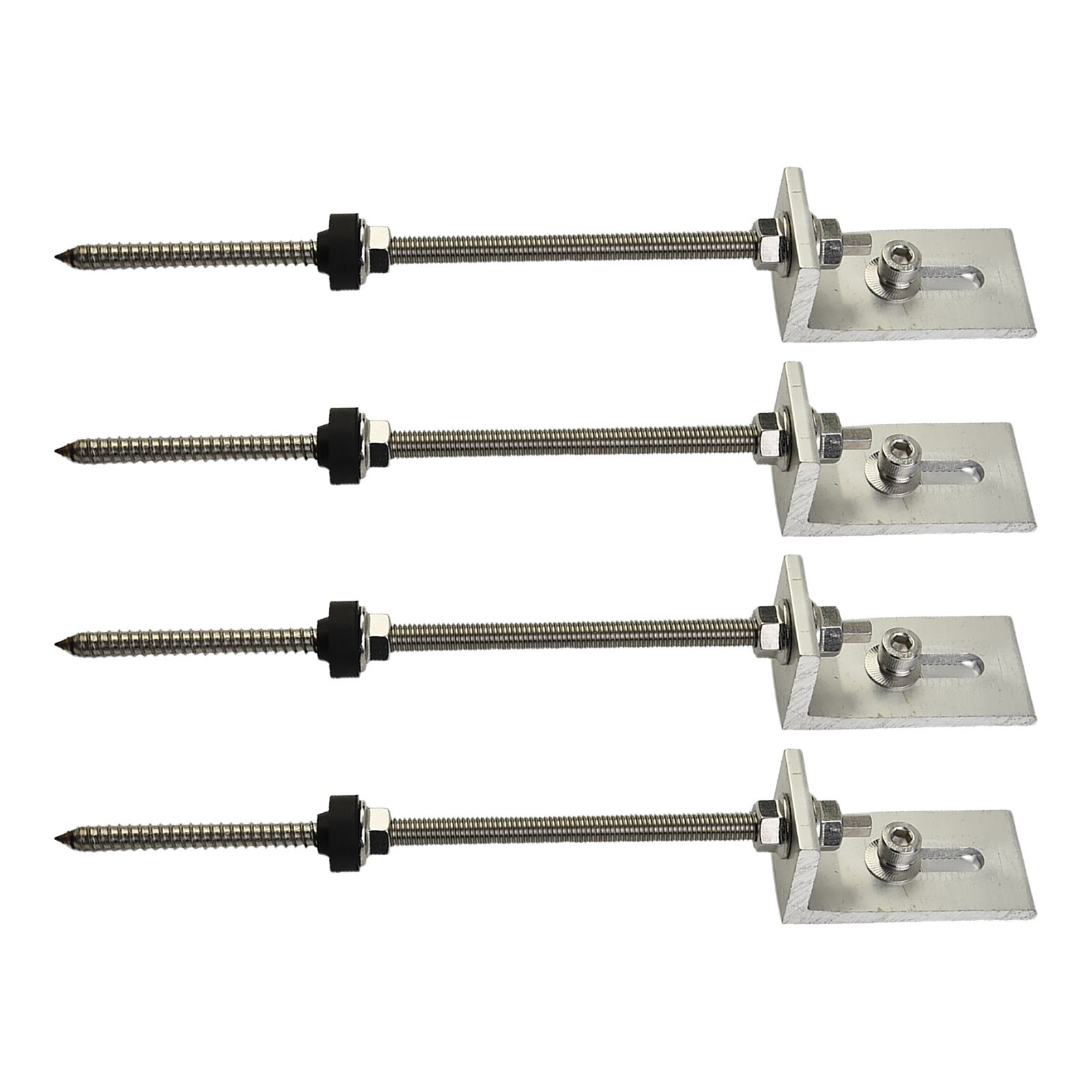 Pole Screws Brackets +stainless Steel 200/250mm Aluminium Alloy L Angle