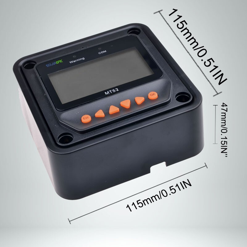 MT52 Remote Meter LCD Display Use For EPEVER MPPT Solar Charge Controller RS485