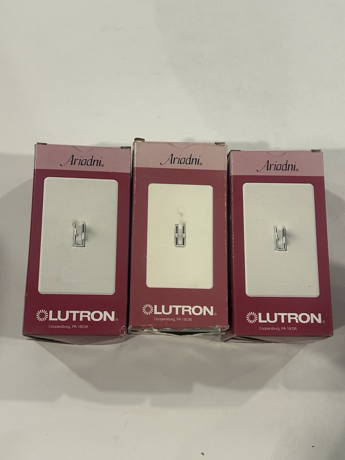 Lot Of 3 PCS Lutron Toggler Comb Fan and Light Control Singl/3 WAY AY2-LFSQ-AL