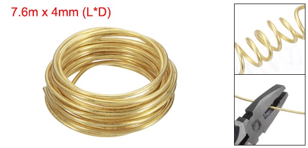 6 Gauge Brass Round Wire 25ft Craft Tarnish Resistant Beading Wires