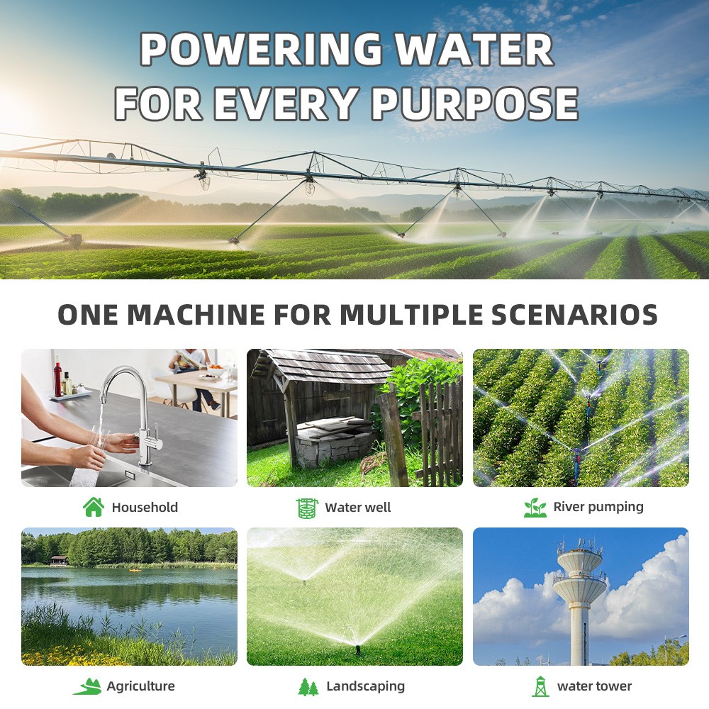 DIFFUL 2″DC Solar Submersible Well 0.5HP209FT Clean Off Grid Water Transfer Pump