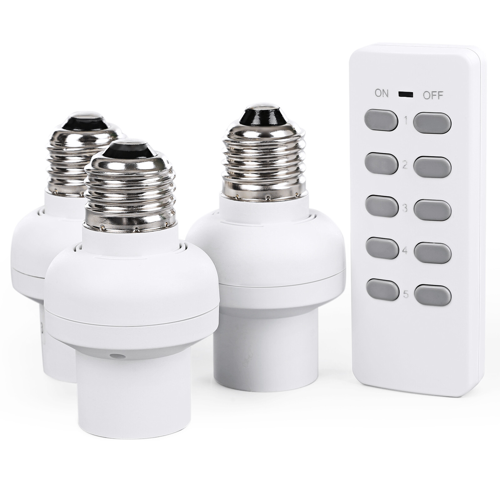 DEWENWILS Remote Control Bulb Socket E26 E27 Wireless Light Switch Kit