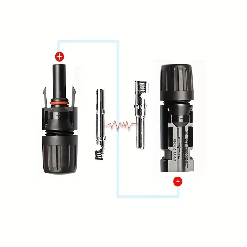 10/20/50/100/200 Pairs Male Female Solar Cable Connectors For DIY Solar Panel US
