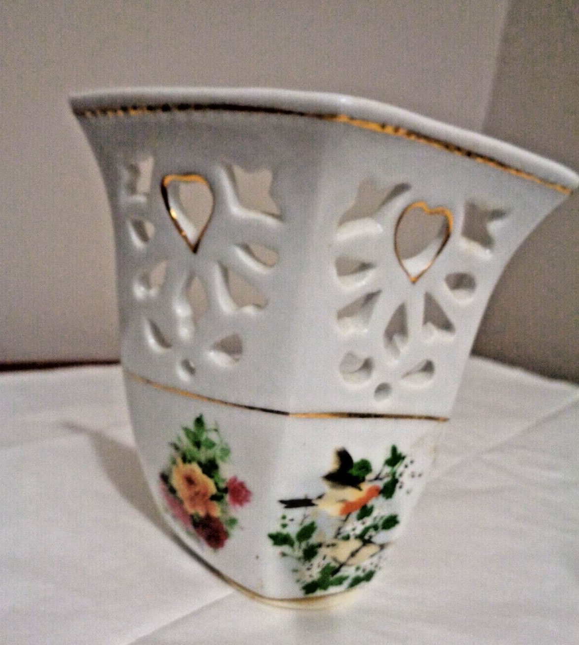 Vintage Fine China Porcelain Floral 4 X 4 Wall Plug-In Nightlight Cover