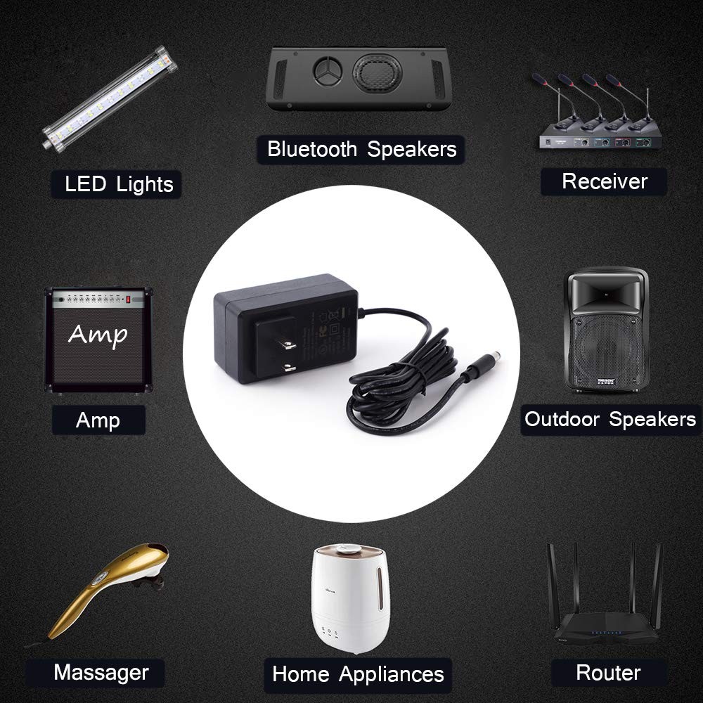 [UL Listed] Maxson 15V 2A Power Supply Charger (Input AC 1 Pack, Black