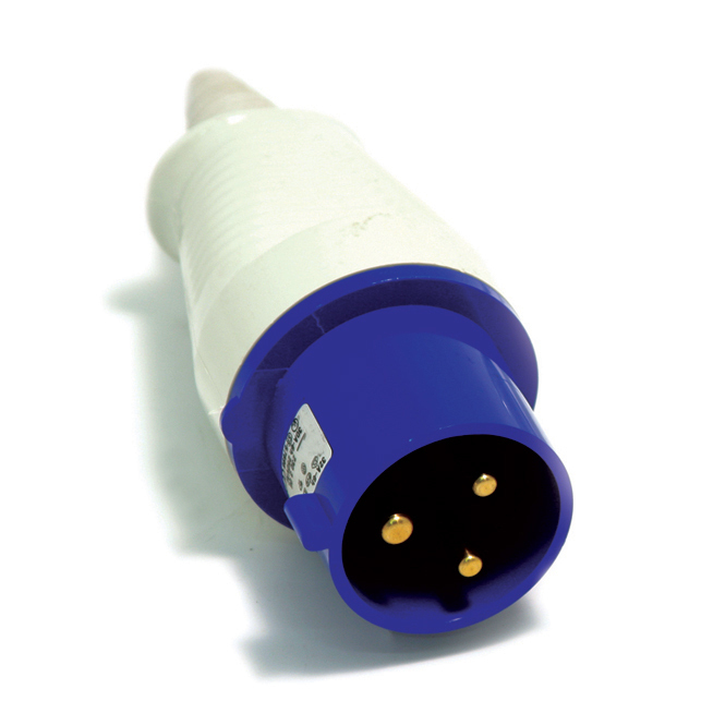 16 amp 3 Pin Plug 220 – 240 volts weatherproof to IP44 16A generator camper