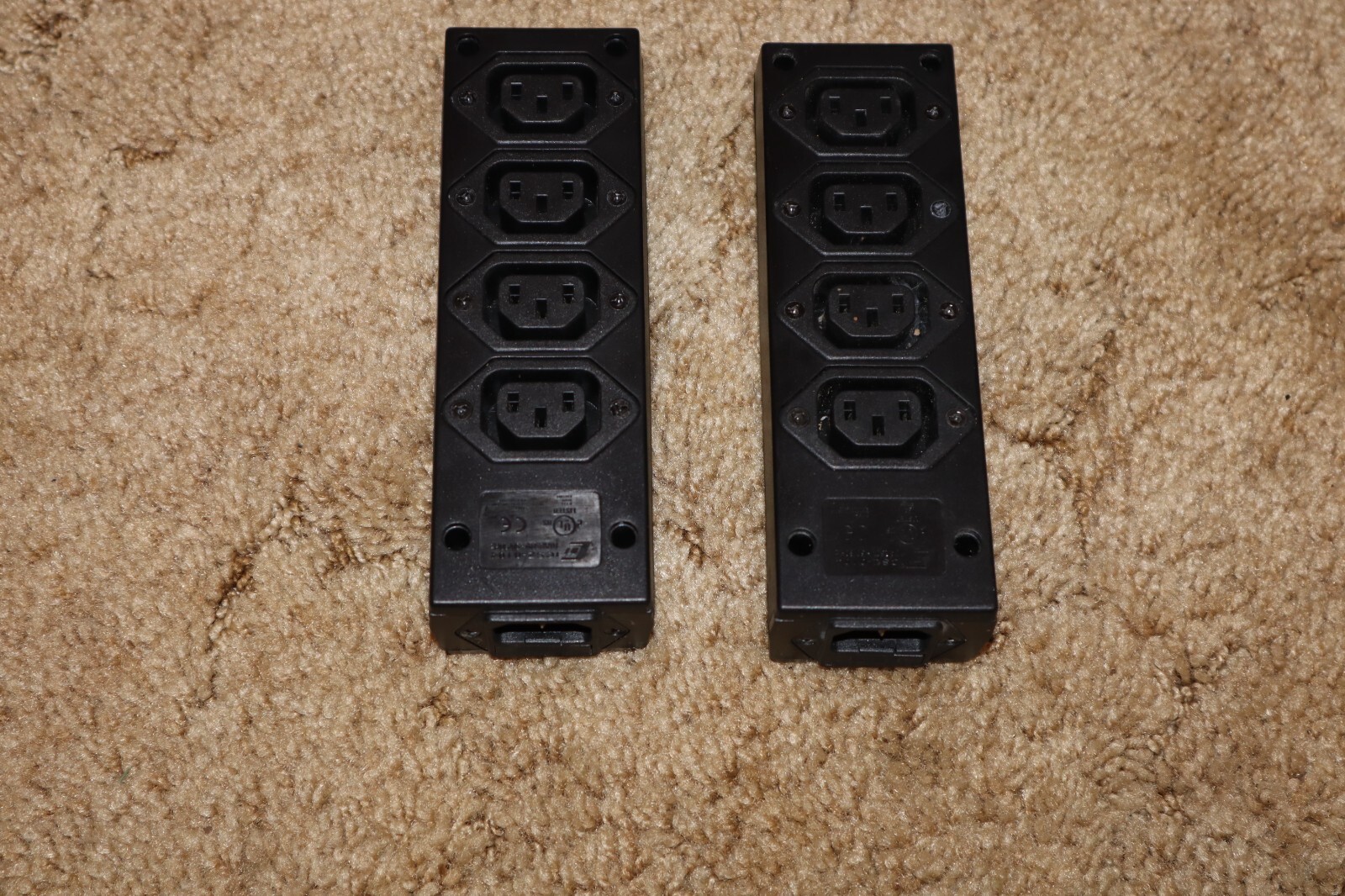 Rich Bay ICSZ-0104 Power outlet strips, 4 Outlets, 10A, 250V Lot of 4