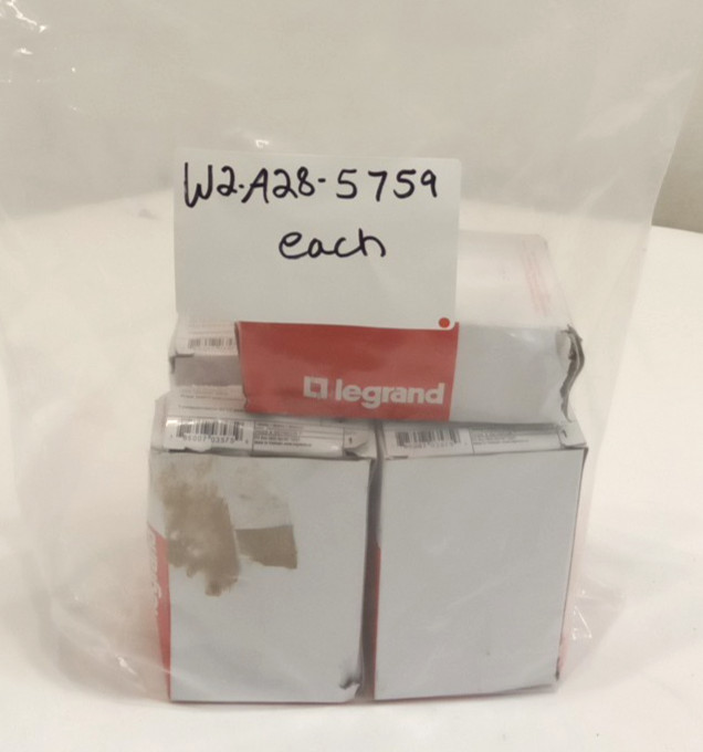 Legrand 1597TRW GFCI Duplex Receptacle Tamper Resistant Self-Test 15A 125VAC WH
