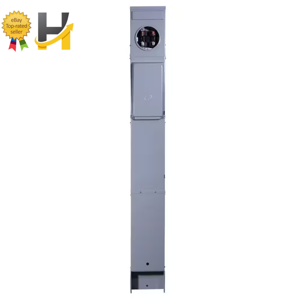 Midwest 100A Metered RV Earth Burial Pedestal 50/30/20A GFCI M075CP6010 NEW