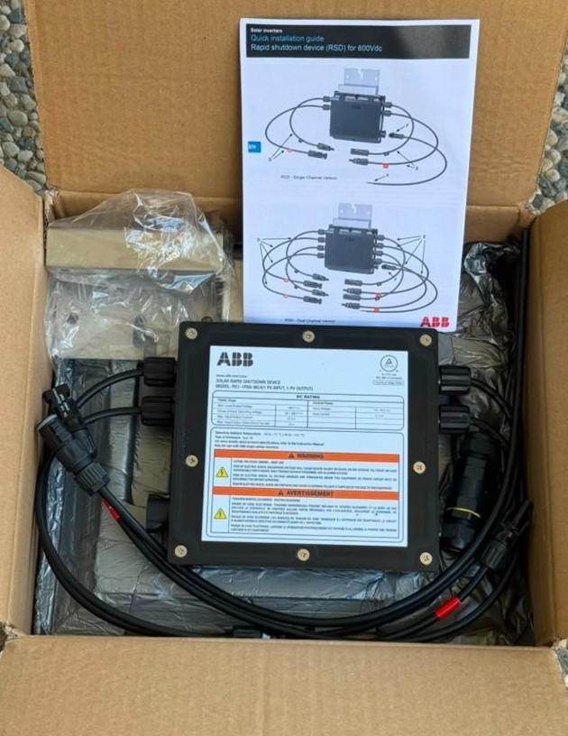 ABB RS1-1PN6-MC4 Solar Rapid Shutdown Device MC4 600VDC 22.5A