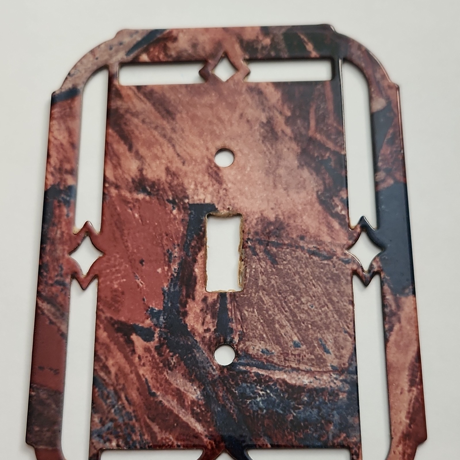 10 Southwestern Decorator/Rocker Wall Plate Brown/Black Matte Plastic