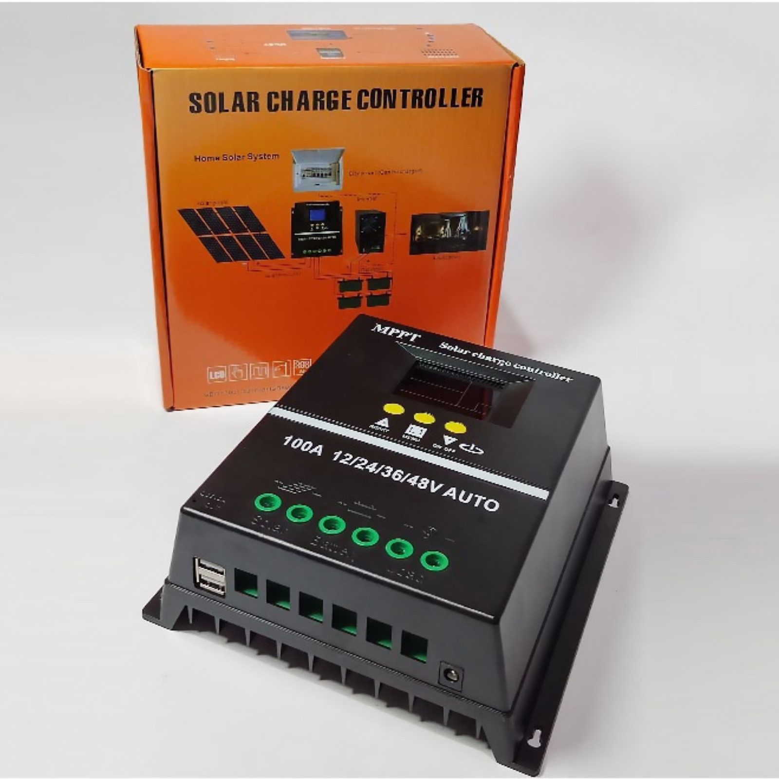 1pc MPPT 100A Solar Charge Controller For 12V 24V 36V 48V PV Battery Regulator