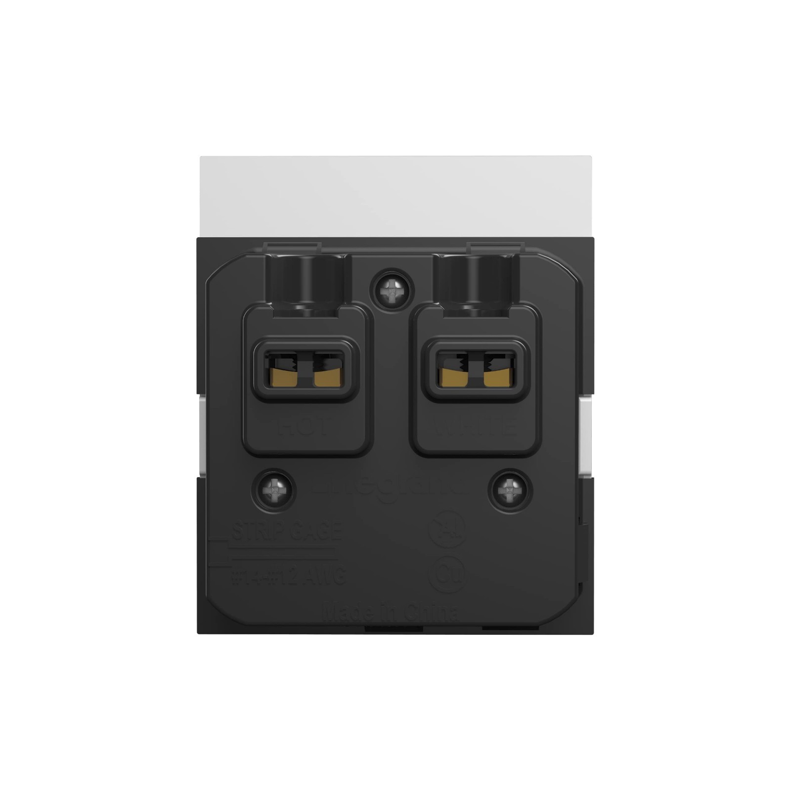 15A Tamper-Resistant Electrical Outlet – Single, White, No Wall Plate, Safe & Du
