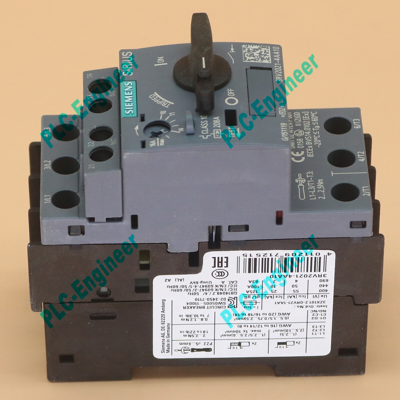 New in box Siemens breaker 3RV2021-4AA10 3RV2 021-4AA10 1 year warranty