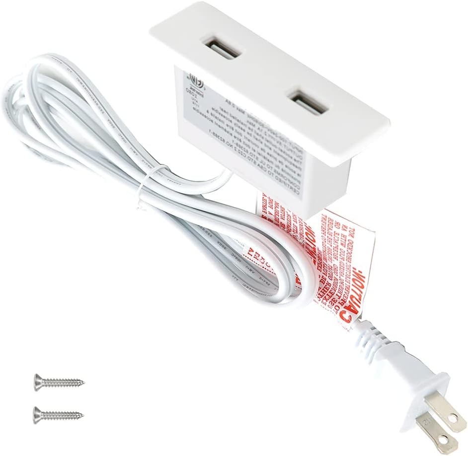 Elegant USB Hub Socket – Scratch Resistant, Recessed Power Strip for Indoor Use