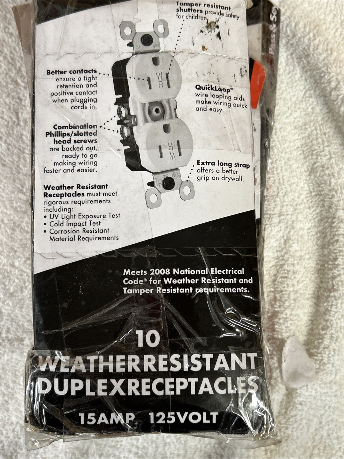 17-P&S 3232TRWR-W White 15A Tamper/Weather Resistant