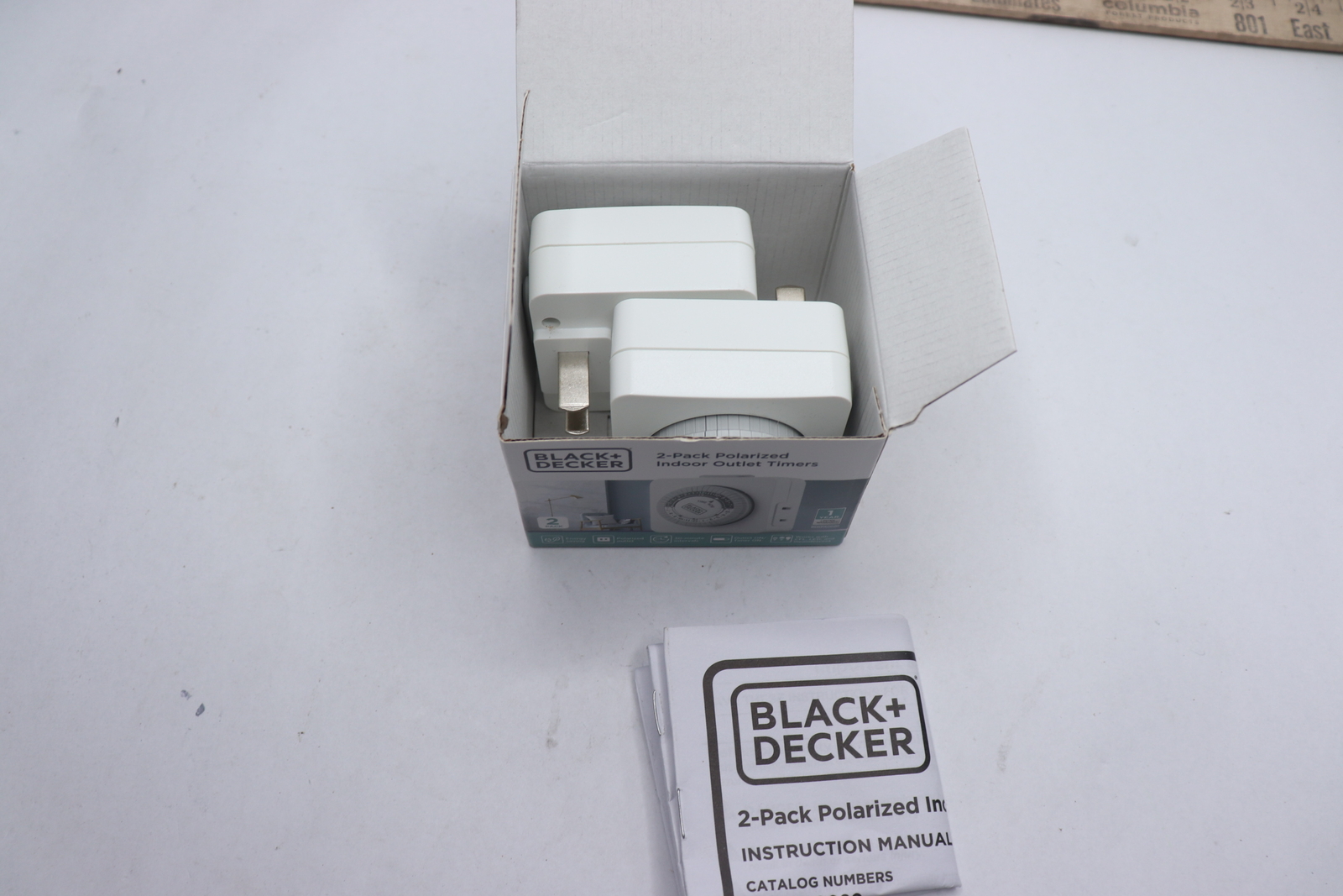 (2-Pk) Black+Decker Indoor Polarized Timer BDXPA0020
