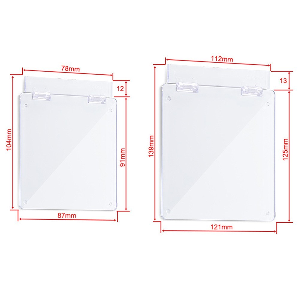 Dust Resistant Thermostat Guard Cover Clear Shield for Heating Cooling Panels
