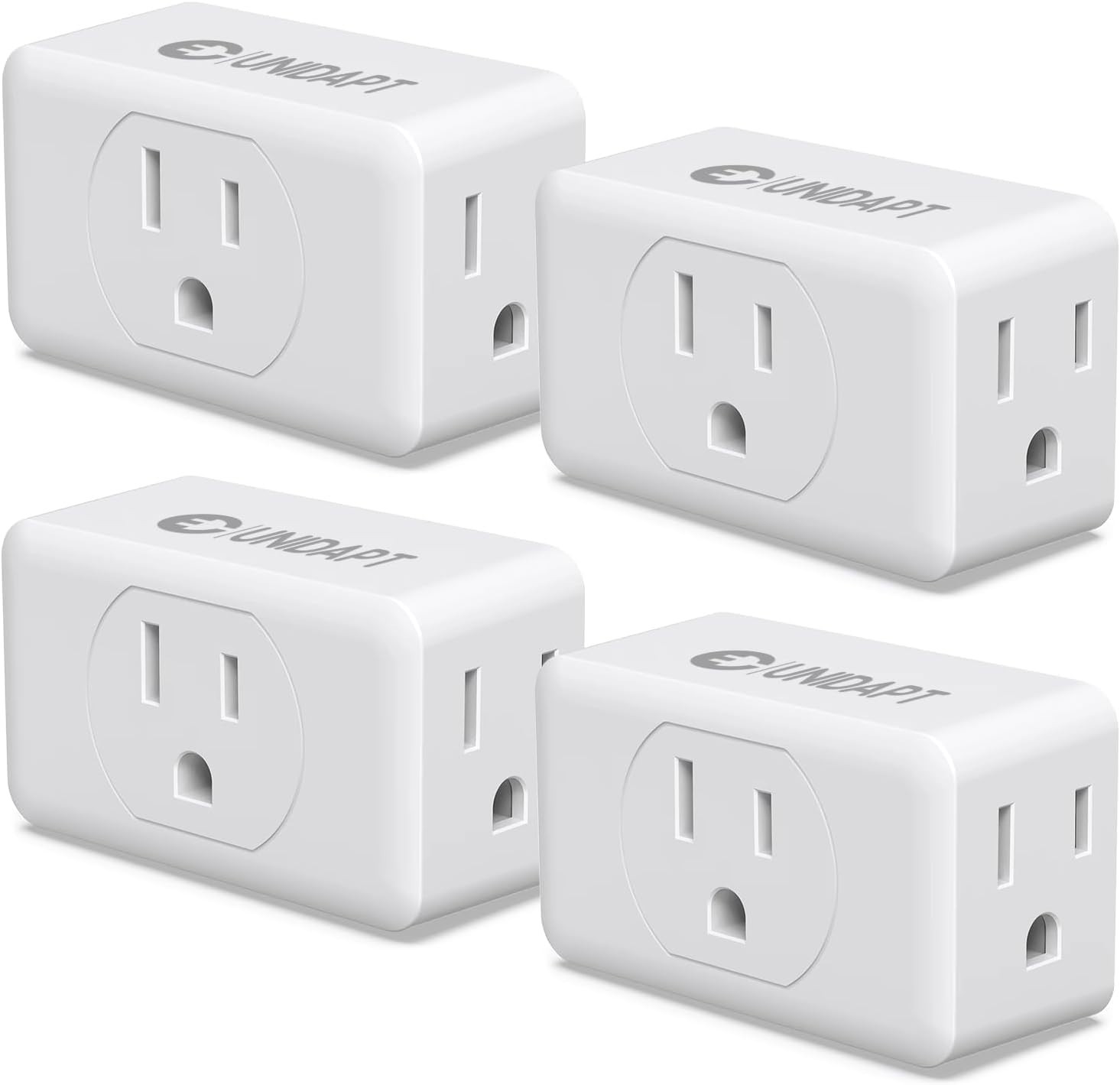 4 Pack Multi Plug Outlet Extender – 3 Way Wall Splitter, Travel Power Adapter, C