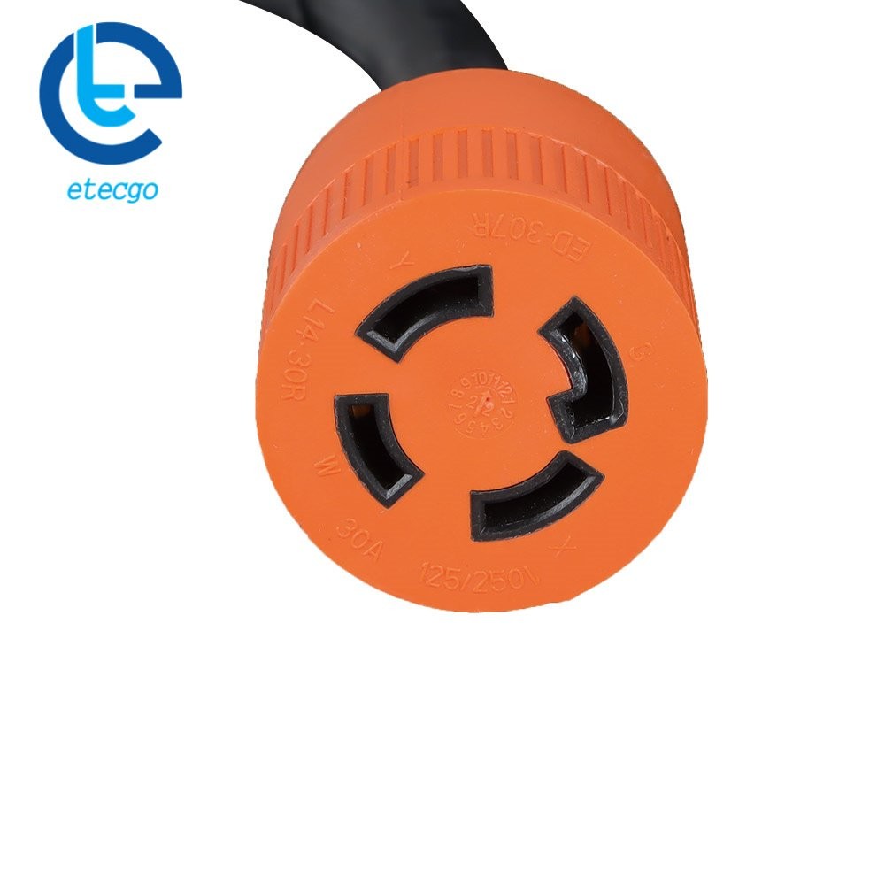 30 Amp 15FT 4Prong NEMA 14-30P/14-30R Generator Extension Cord