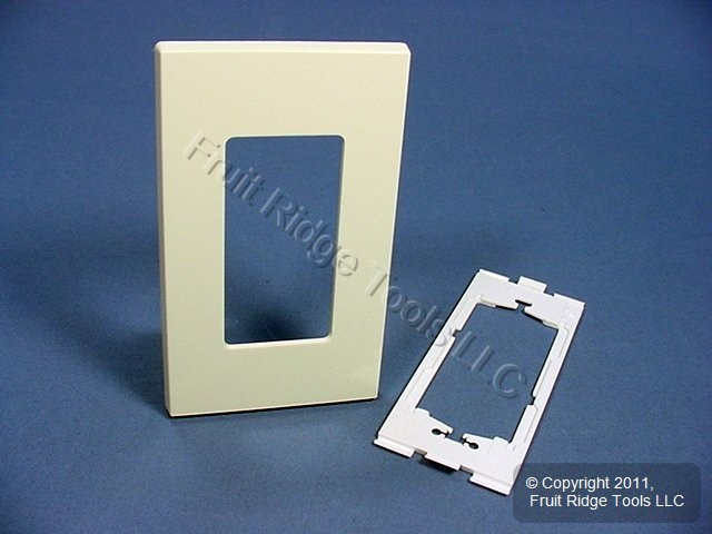 Leviton 80301-A Almond 1-Gang Decora Unbreakable Nylon Standard Wallplate Cover