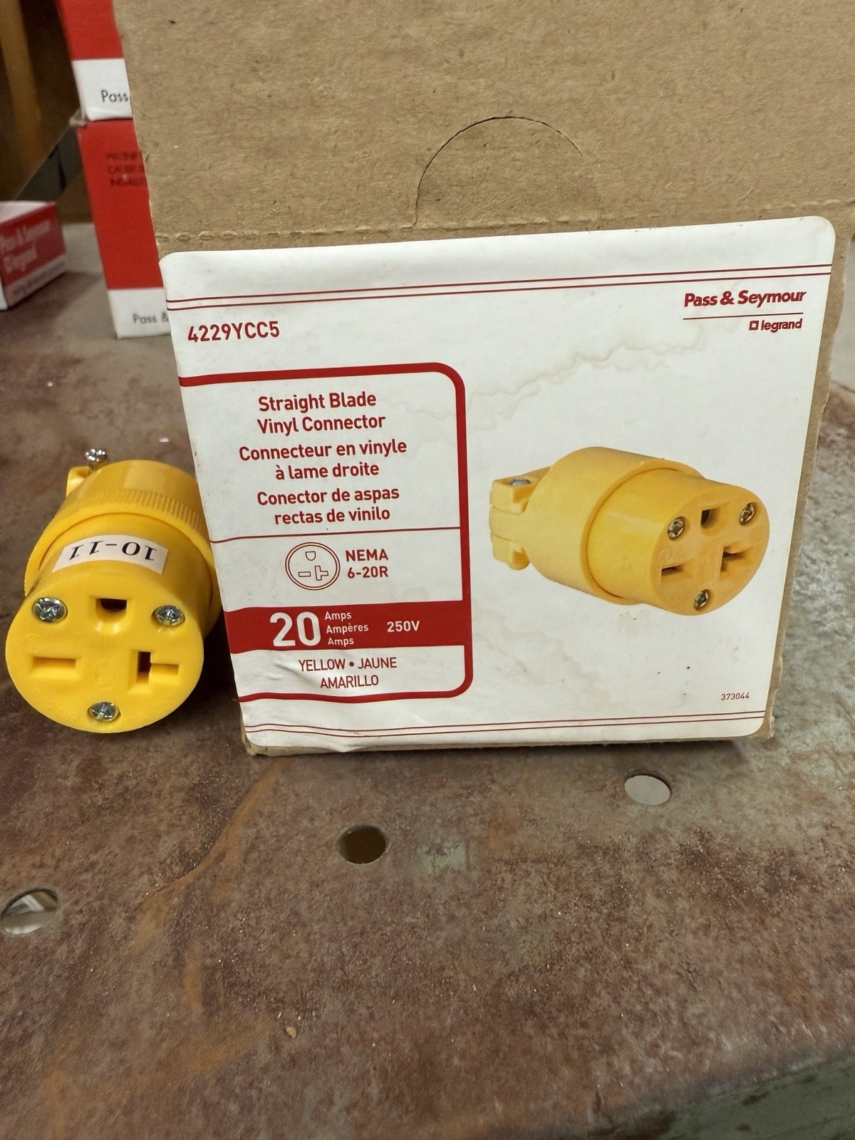 2 PACK – 6-20R Connector 250V 20 Amp Straight Blade