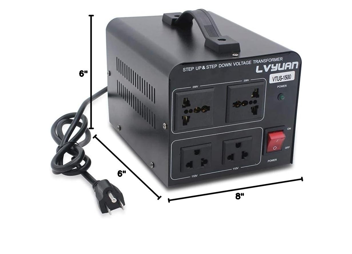 1500W Step Up & Step Down Voltage Transformer Converter 110V to 220V or 220V/…