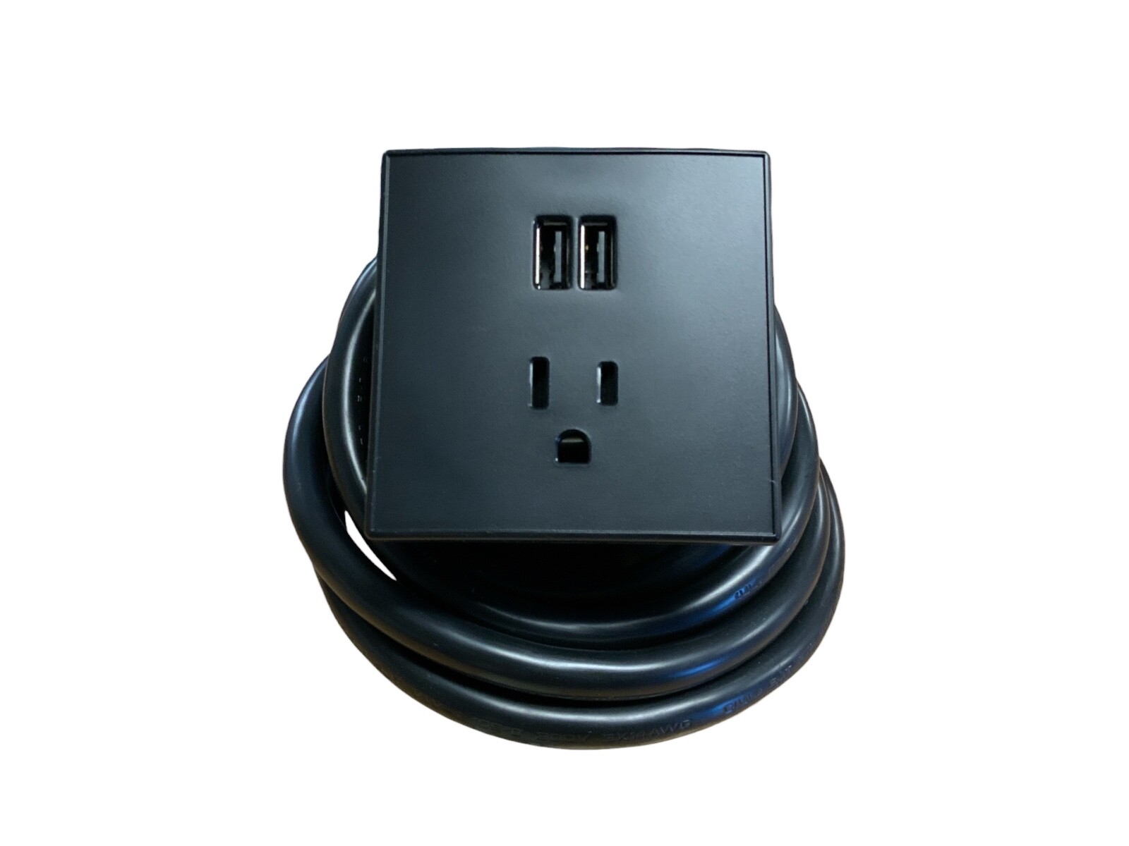 CubiePod® 1.0 – Recessed Flush Mount Power Strip with Outlet and USB Ports