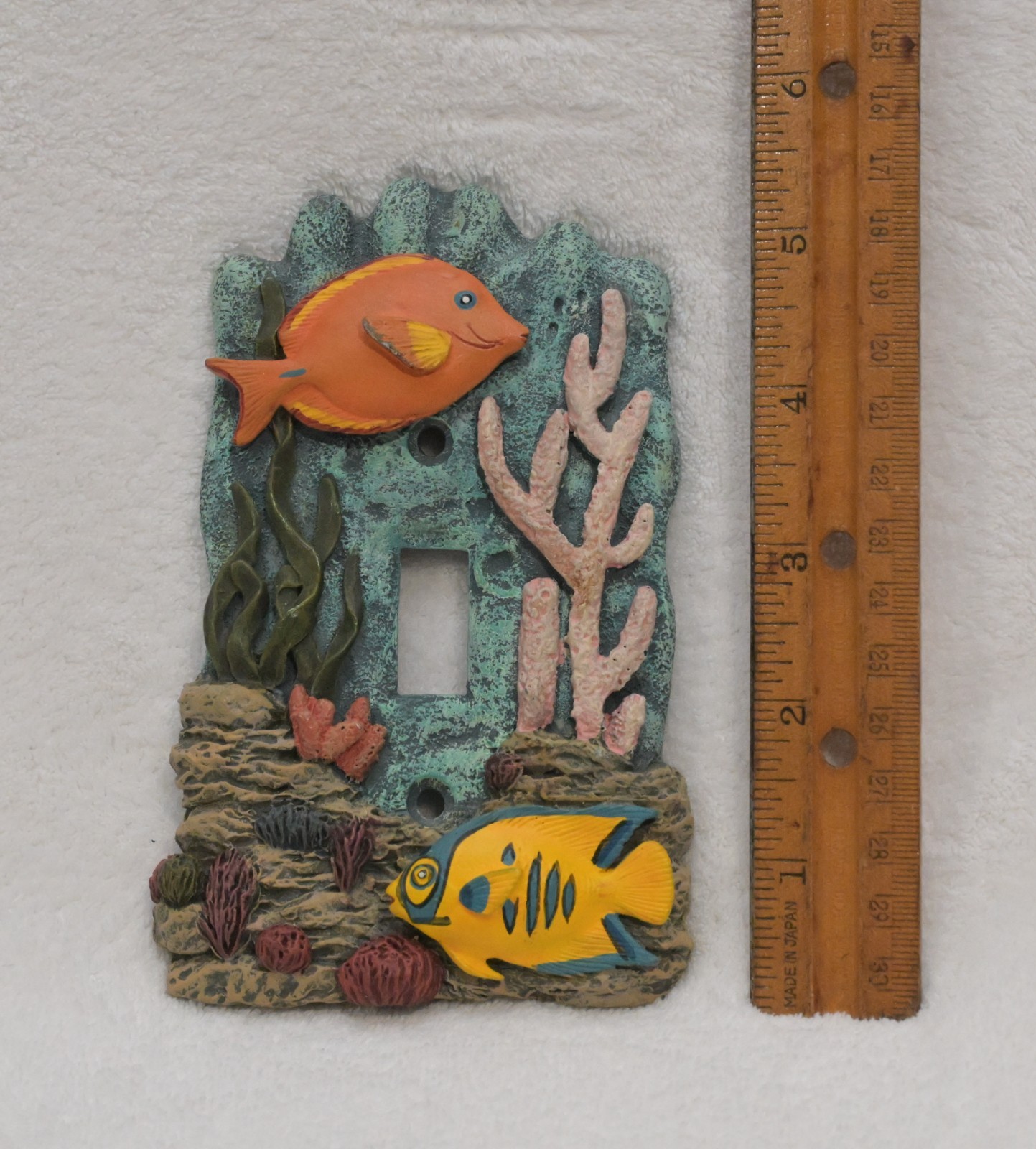 Aquatic Scene Aquarium Fish Seaweed Resin Light Switch Plate