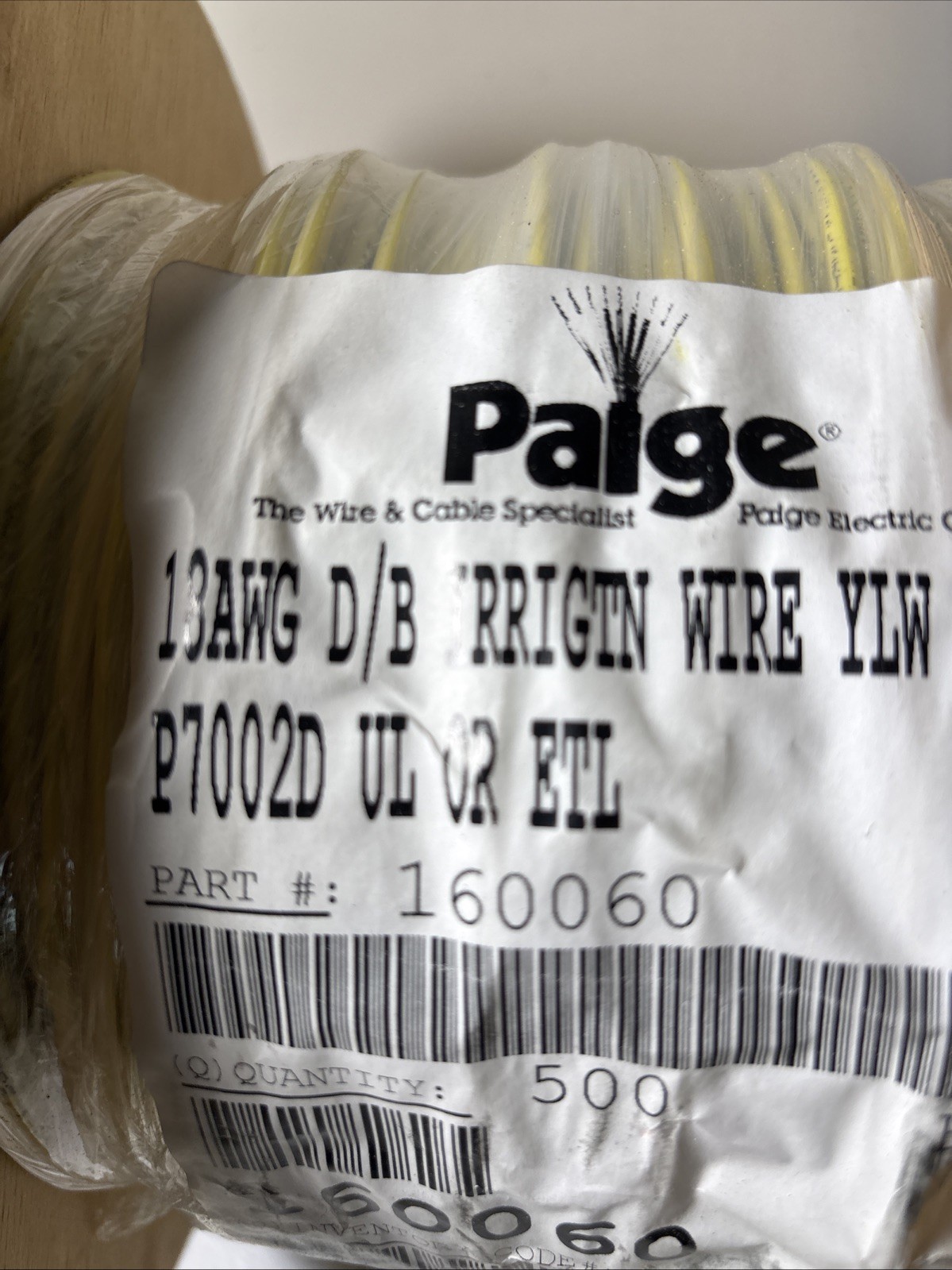 500 ft. 18AWG D/B.Irrigtn Wire YaLM 30V P7002D Ul OR ETL