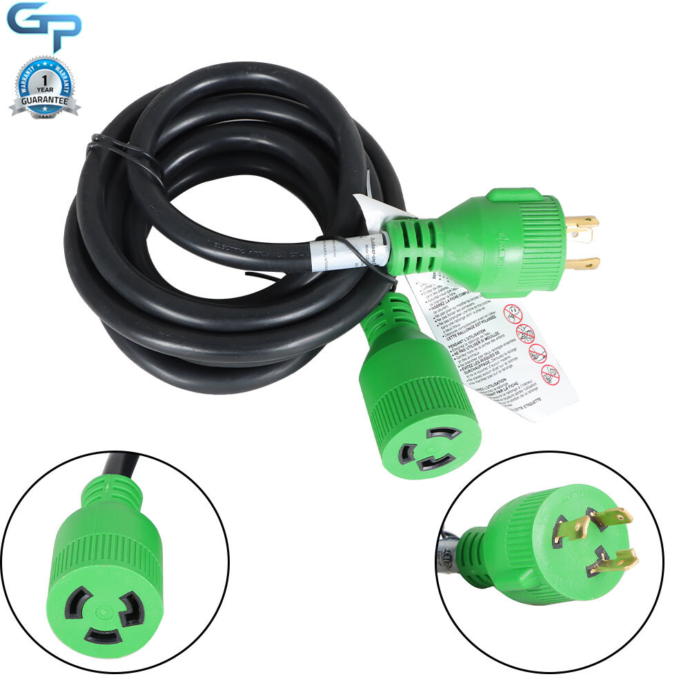 3 Prong 30 Amp Generator Extension Cord 10/15/25-75/100 Feet NEMA L5-30P/L5-30R
