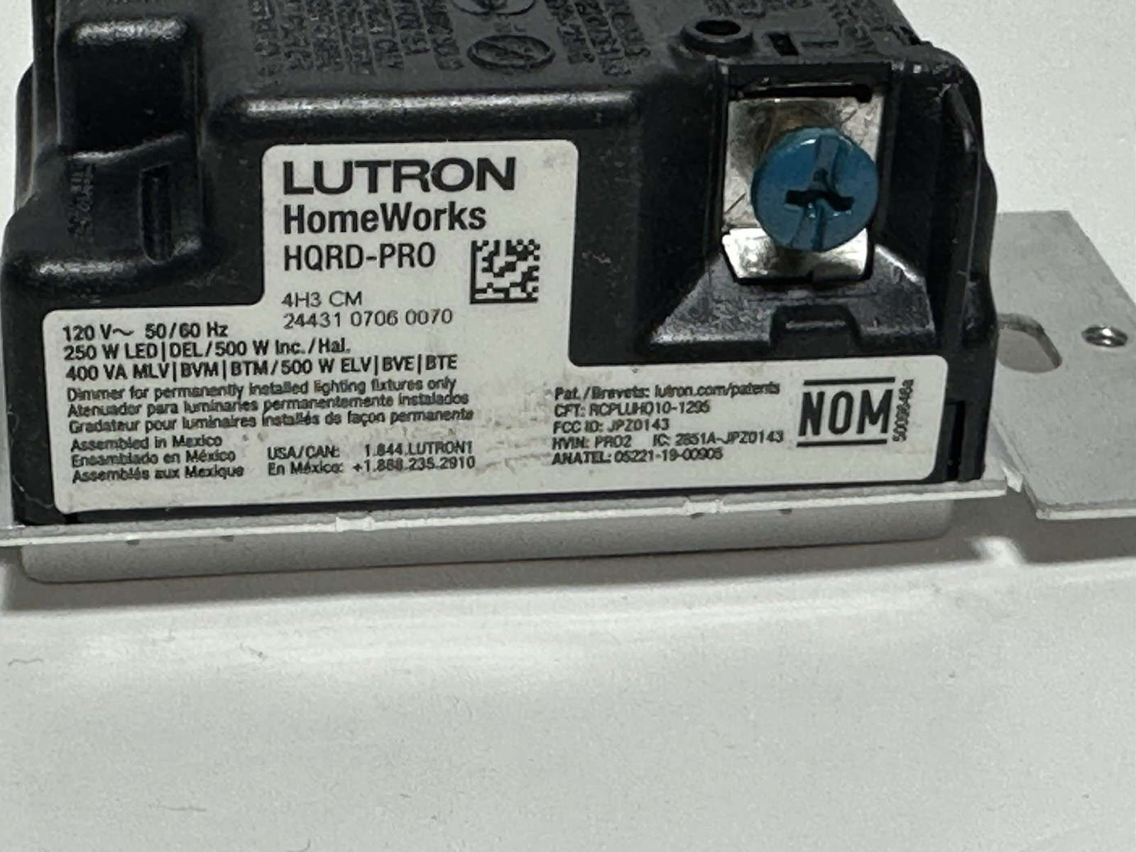 Lutron Homeworks HQRD-PRO-WH Wireless Dimmer WHITE -( PRICE FOR EACH )-FREE SHIP