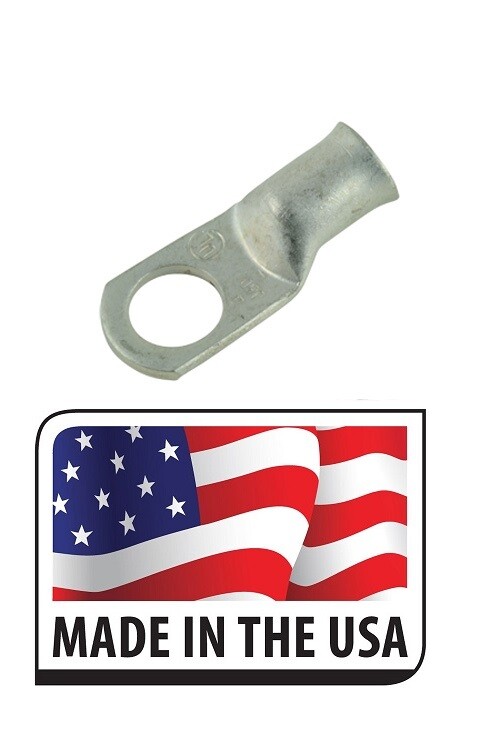Tinned Copper Cable Lug Ring Terminal AWG Welding Battery Marine Cable Wire USA