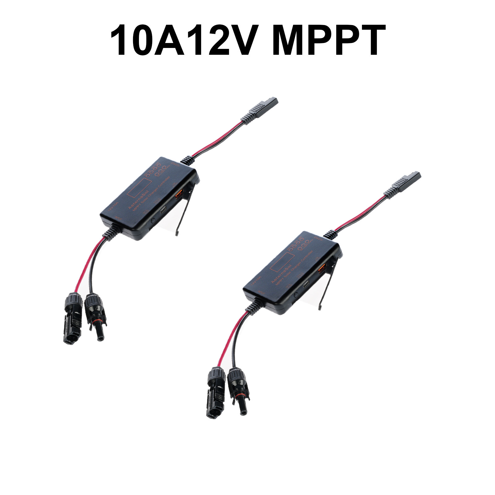 10A 12V MPPT Solar Charge Controller with LCD for LiFePO4,AGM,Gel Battery NEW US