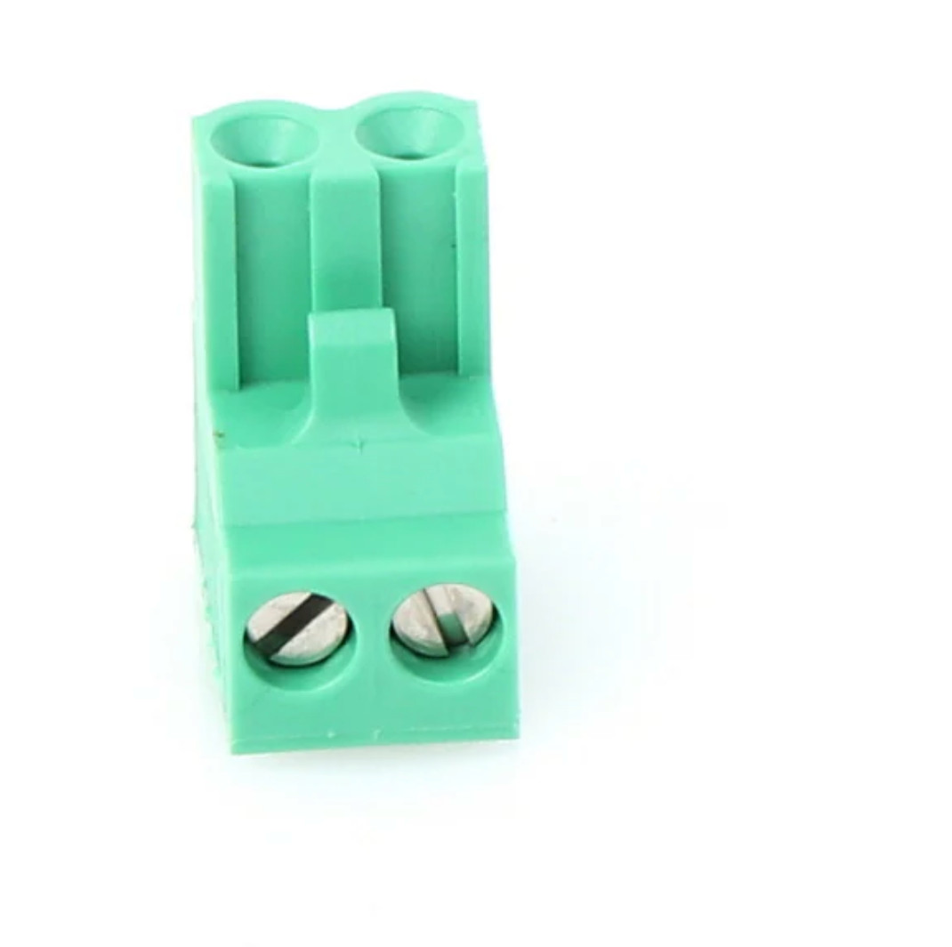 True 937360 OEM Connector, 2 Pole LAE, Green, 13/32″ x 11/16″ x 19/32″