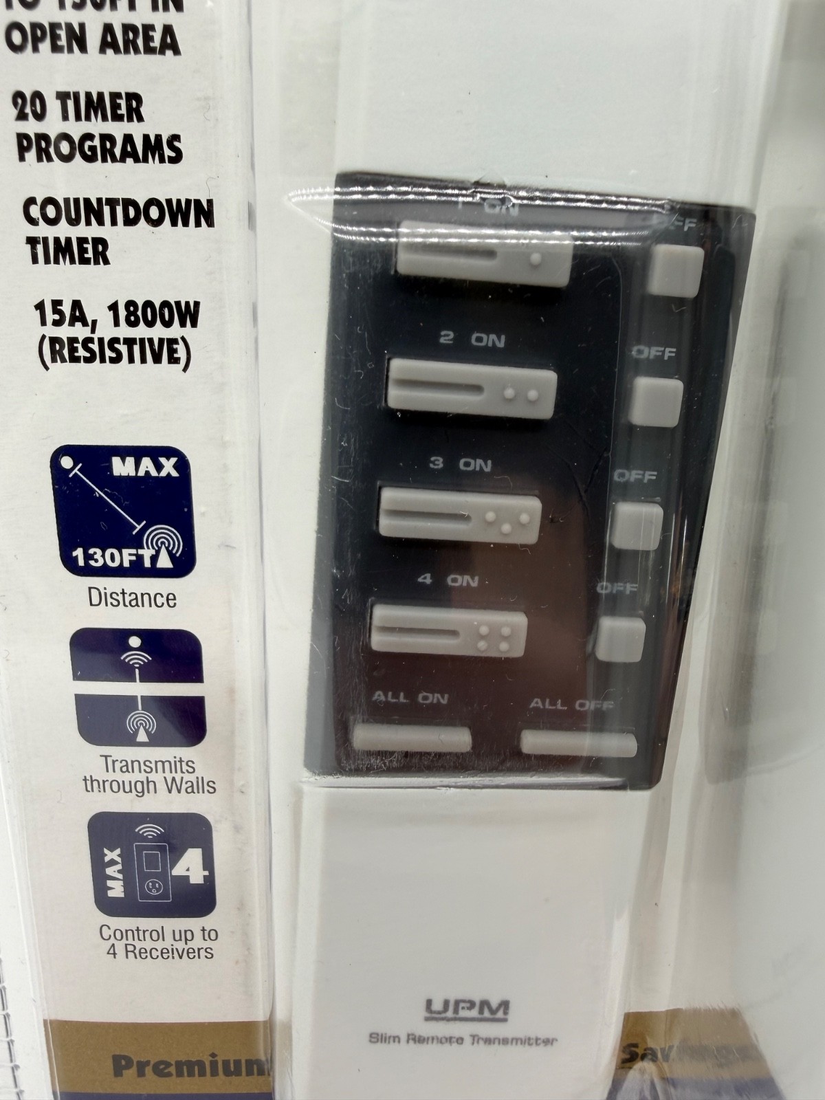 UPM RCT100 TR430 Programmable Timer w/ Remote Control 7-Day Sealed New