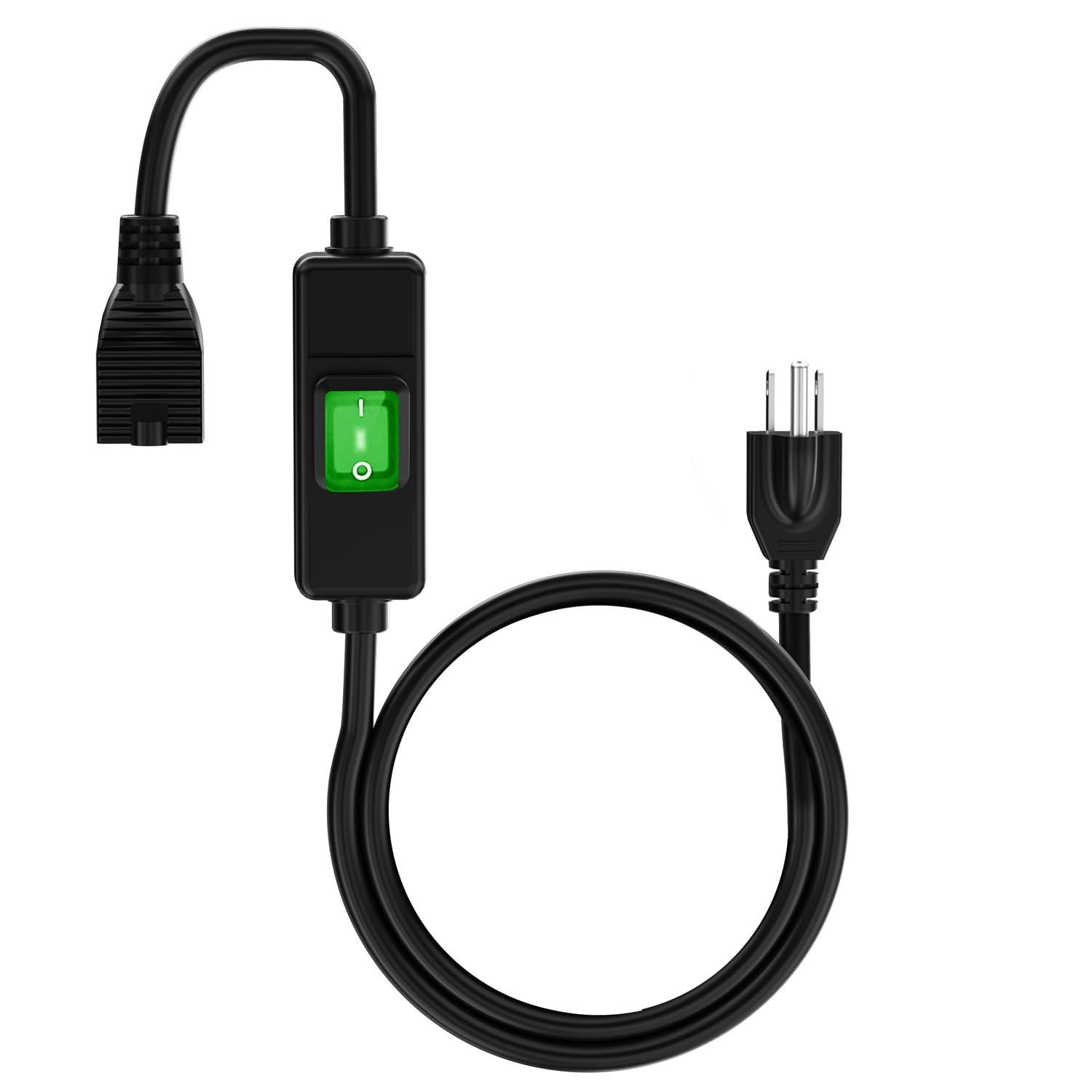 (3Feet) 3-Prong Outdoor Waterproof Extension Switch Cord, in-Line On/Off Swit…