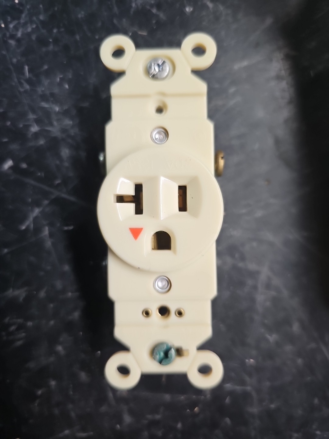 Lot 10 Eagle Isolated IVORY Single Outlet Receptacle 5-20R 20A 125V 5361 V