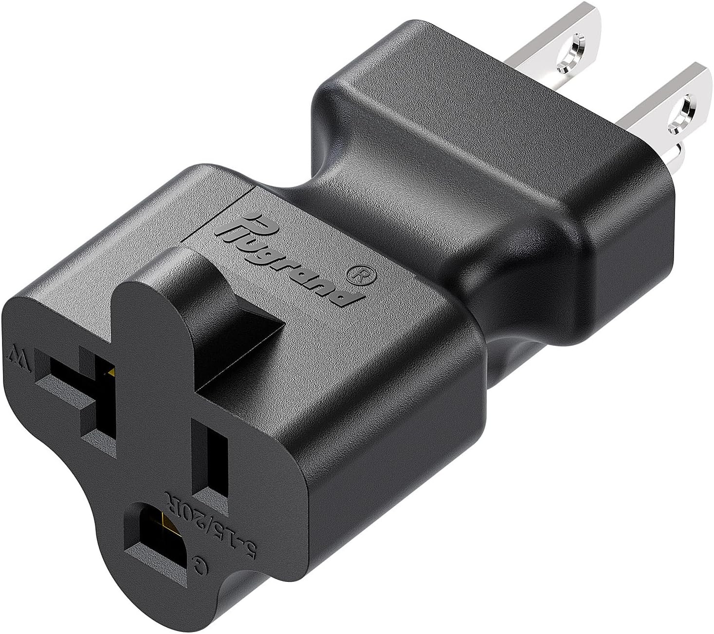 5 Pack 15 Amp Household AC Plug to 20 Amp T Blade Power Adapter Converter