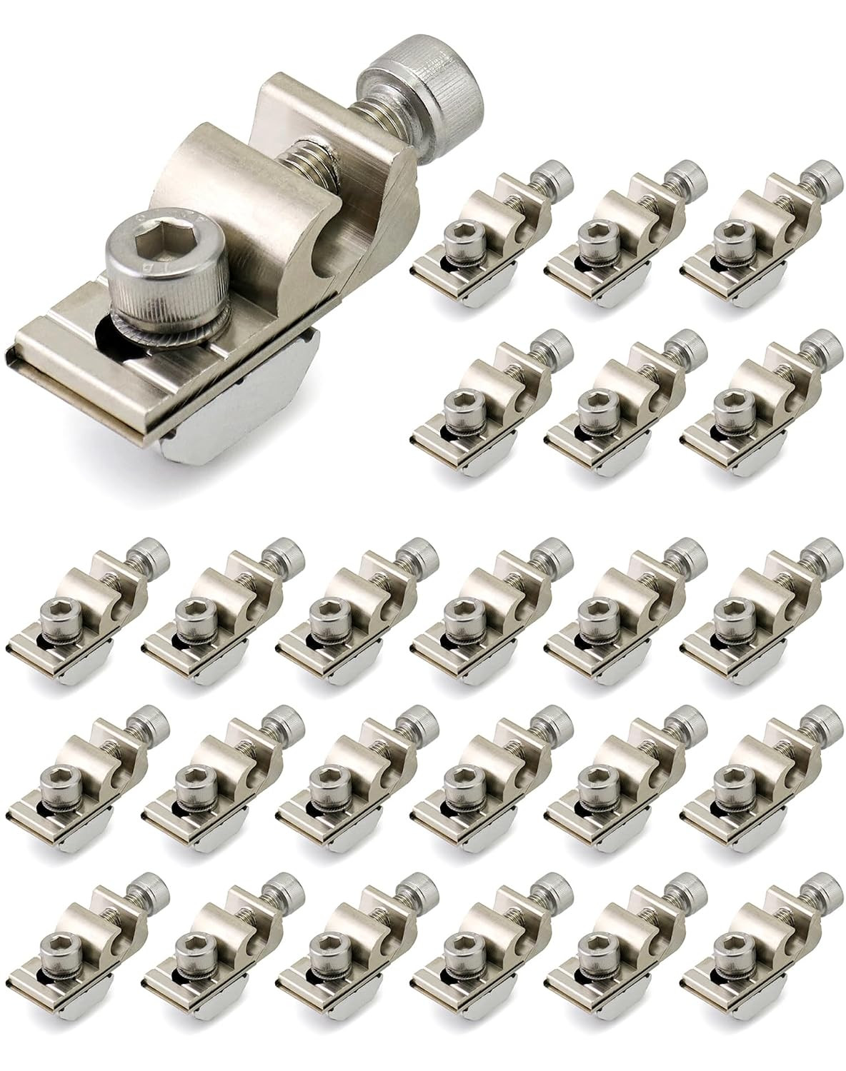 Grounding Lug 25 Pack – Aluminum Alloy Solar Rail Connector for Rooftop, Grou…