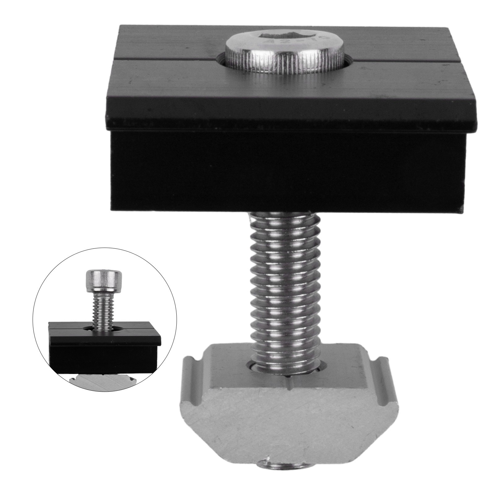 For Solar Panel End Clamp Medium Clamp Wear Resistant Fixing PV End Clamp