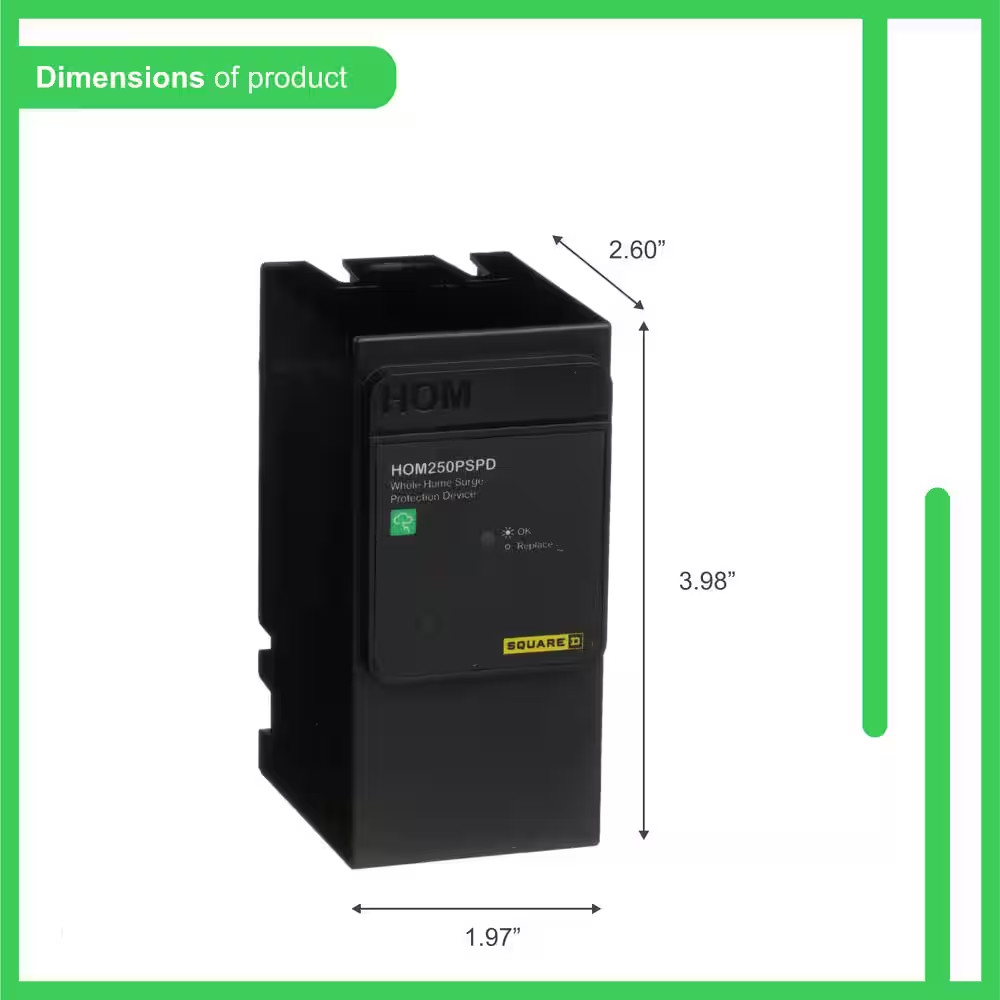 50Ka Plug-On Neutral Whole Home Surge Protection Device for Homeline Load Cente